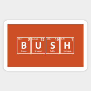 Bush (B-U-S-H) Periodic Elements Spelling Sticker